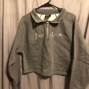 Nike crop quarter zip